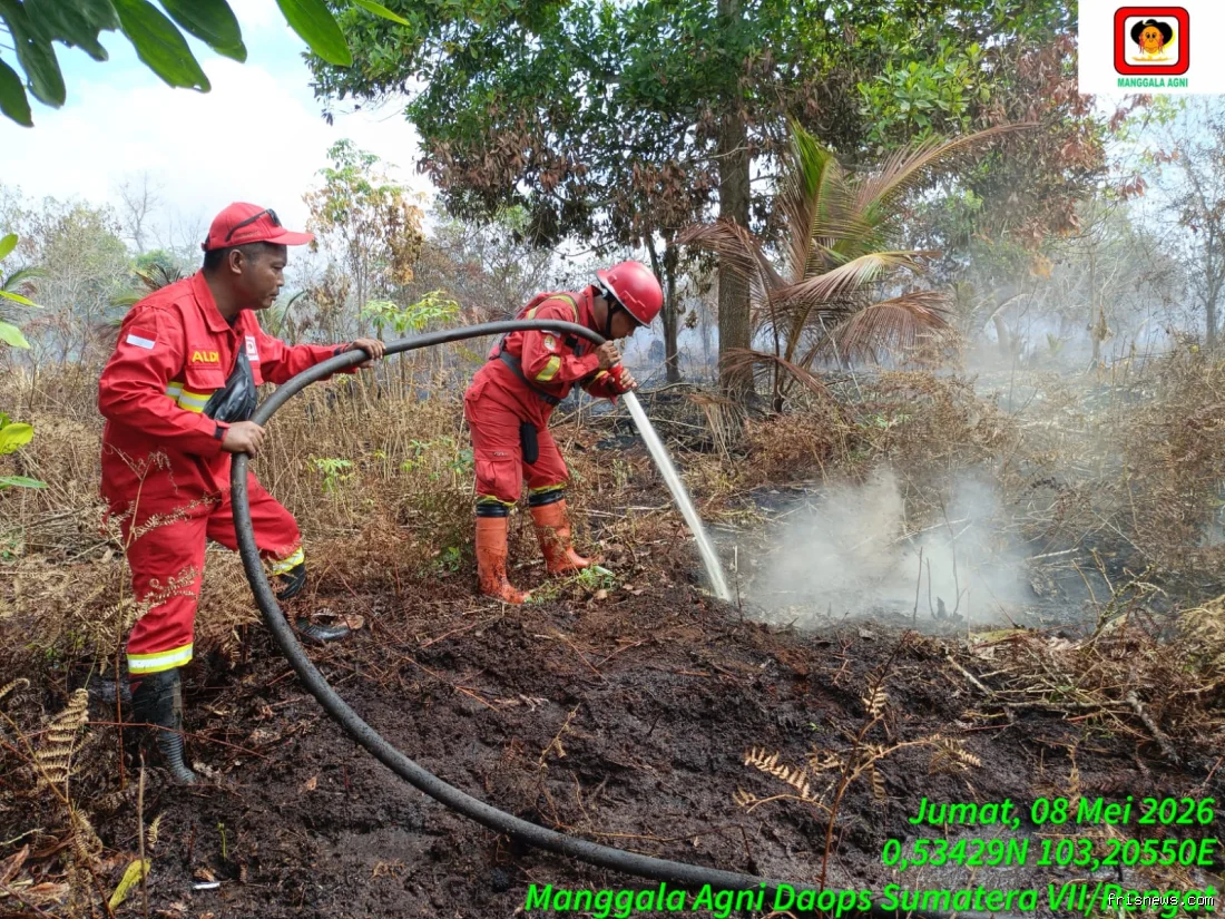 Seluas 4 hektare lahan di Kuala Kampar terbakar 