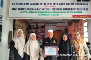 Koperasi konsumen Syariah BKMT Kota Solok bukukan aktiva lancar Rp982,6 juta lebih