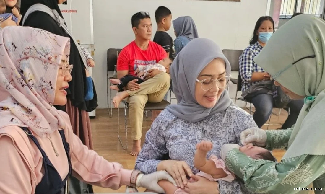 Riau peringkat 3 nasional imunisasi T2+ ibu hamil  36.683 jiwa