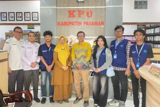 KKN Reguler II Unand- KPU Pasaman bersinergi matangkan persiapan sosialisasi pendidikan pemilih untuk siswa SMAN I Lubuk Sikaping