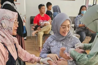 Riau peringkat 3 nasional imunisasi T2+ ibu hamil  36.683 jiwa